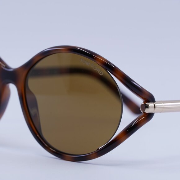 ?️ New Tom Ford Melody FT1090 53E Sunglasses - Blonde Havana Frame main image 6